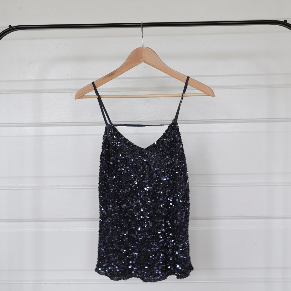 Low-Back Sequin Top by Parker